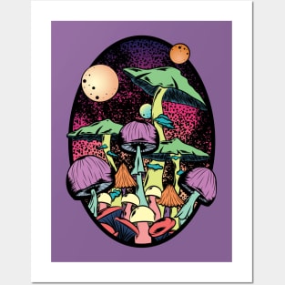 Mushroom Forest Posters and Art